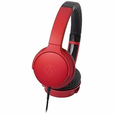 audio technica ATH-AR3 Portable Folding On-Ear Headphones Red NEW F/S