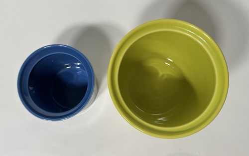 Set of 4 Fiesta Canister Jars Large Medium Small Poppy Daffodil Lemongrass Lapis - Picture 6 of 7