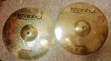 High-Hat Cymbals Istanbul Mehmet 12" Murathan Rock Hi-Hat Pair Top & Bottom