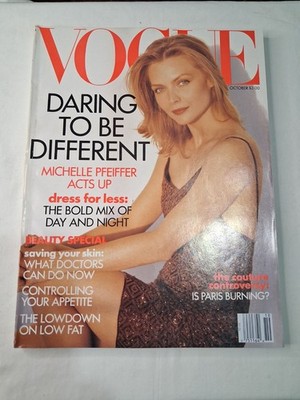 Vogue Magazine October 1991  Michelle Pfeiffer Vintage Carrie Otis