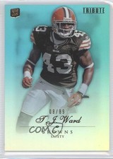 2010 Topps Tribute Blue Rainbow 8/89 TJ Ward #43 d0u