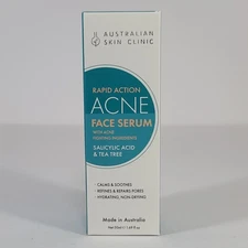 Australian Skin Rapid Action Acne Face Serum w/ Salicylic Acid & Tea Tree 1.69oz