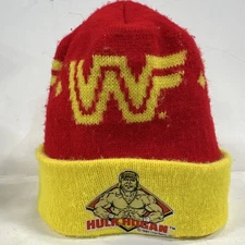Vintage WWF Wrestling 1991 Hulk Hogan Winter Beanie Hat Titan Sports