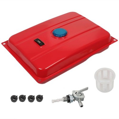 LABLT Universal 6.6 Gallon Gas Fuel Tank Generator Petcock Filter Gauge Cap