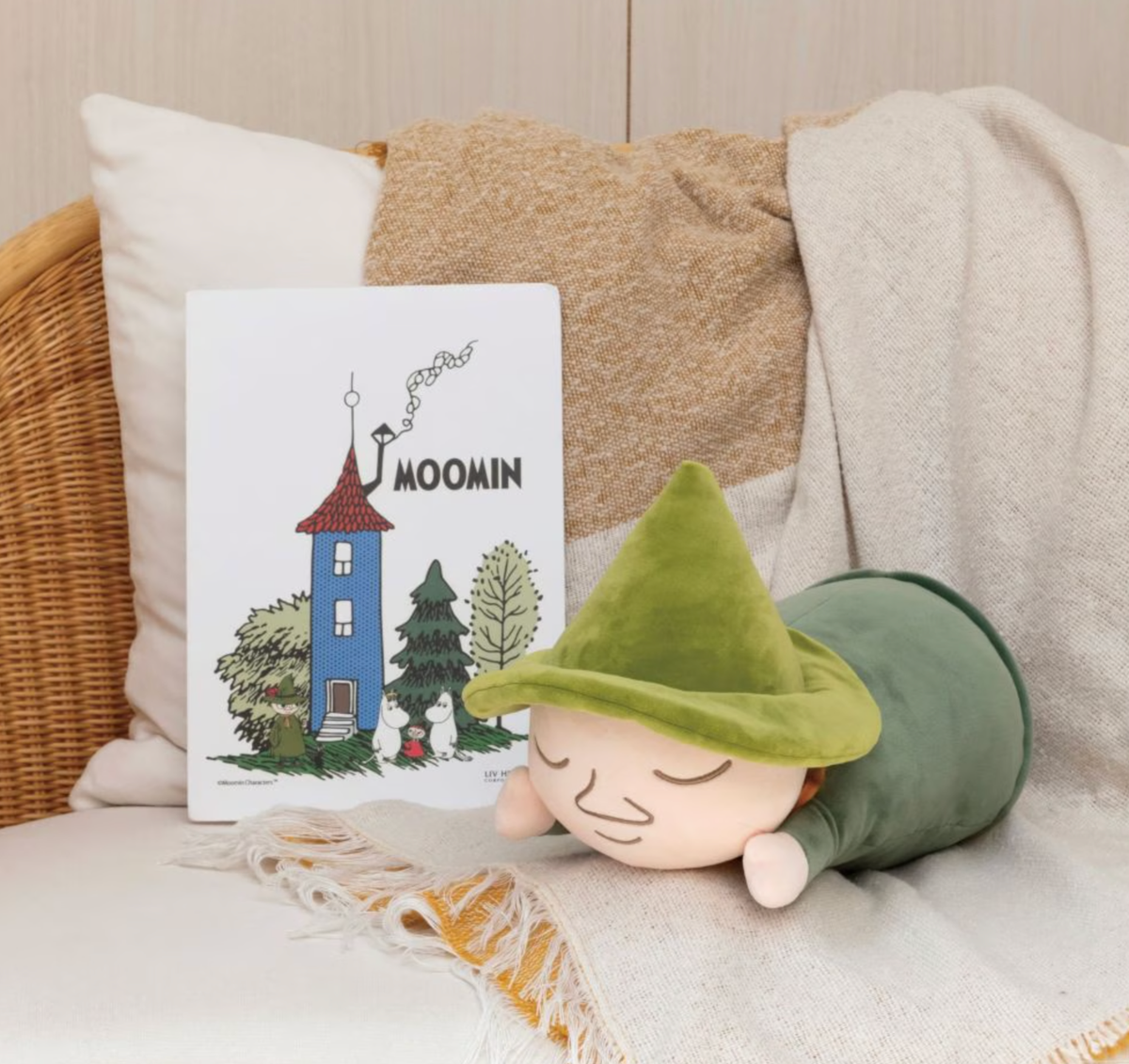Moomin Snufkin Mochi Hug Plush Body Pillow Cushion Japan | eBay