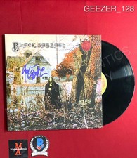 Geezer Butler Black Sabbath signed Black Sabbath vinyl Beckett COA Ozzy