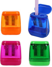 Colored Manual Pencil Sharpeners in Bulk, 24pcs Small Handheld Pencil Sharpener