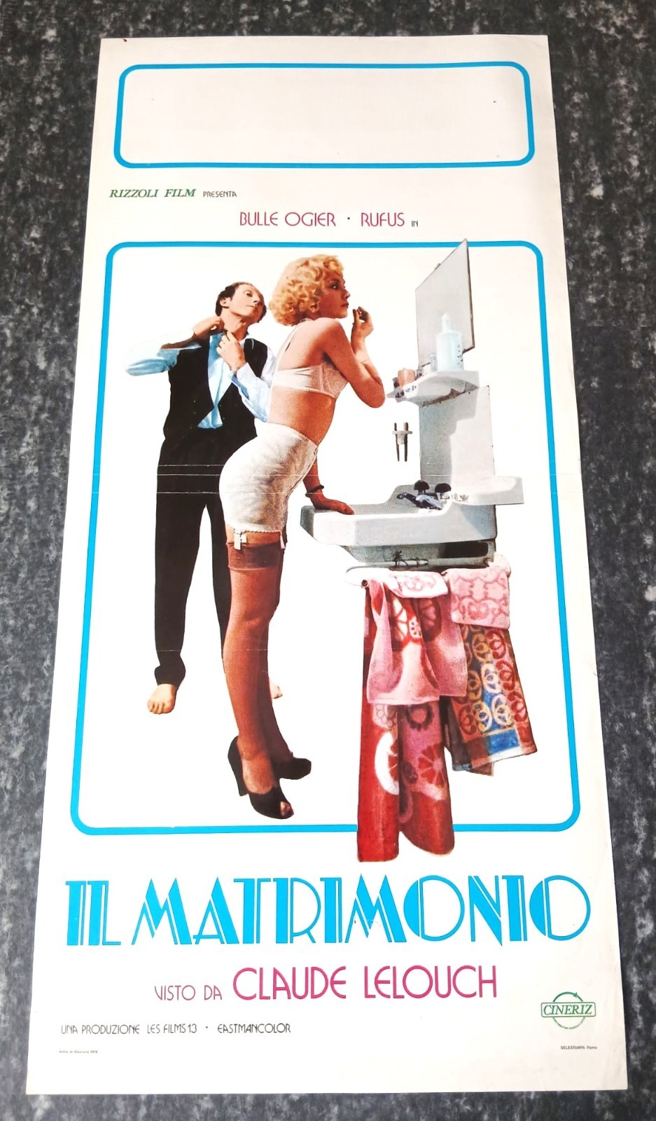 Locandina originale film Il matrimonio (film 1974) (1975) - Regia di Claude Lelouch