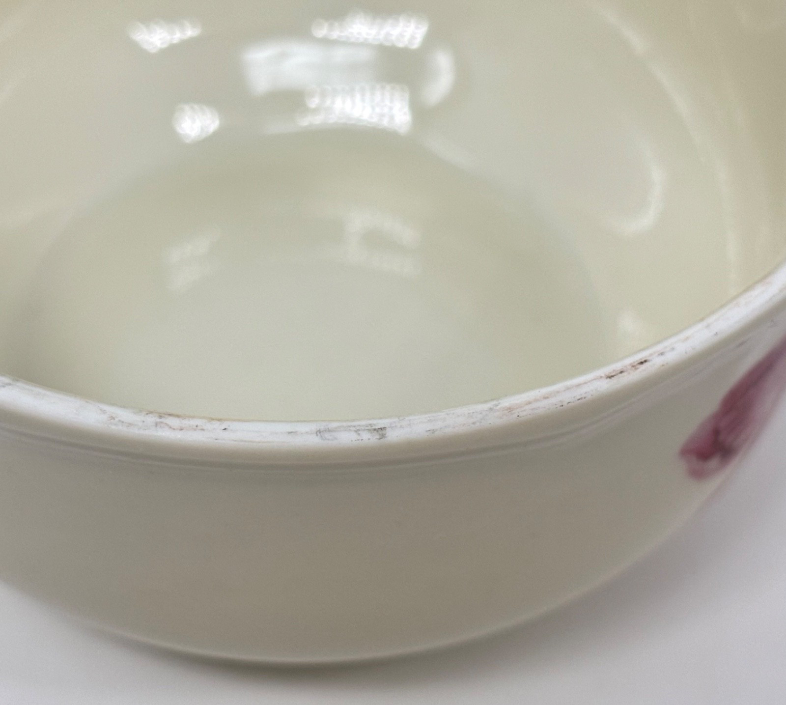 BOFCO Vintage Tea Cup Saucer & Under Plate Porcelain Floral Rose Creamy White