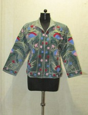 Embroidered Uzbek Coat, Velvet Jacket, Women Wear Suzani Waistcoat, Kimono
