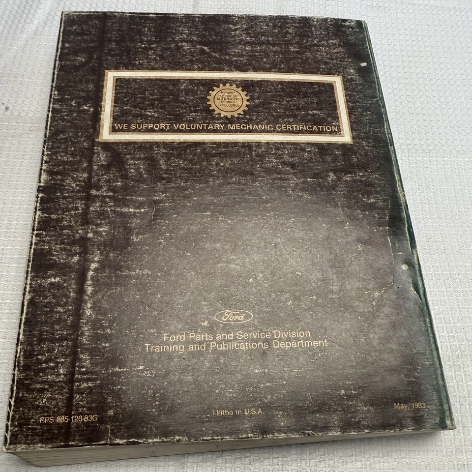 Vintage 1984 Shop Manual Ford Tempo Mercury Topaz USA Book Automobile Repair - Image 2 of 3