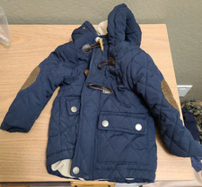 PERRY ELLIS BOY jacket coat hooded-Navy Blue sz 12M