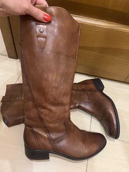 Women Zanon&Zago Boots Brown Leather 36.5