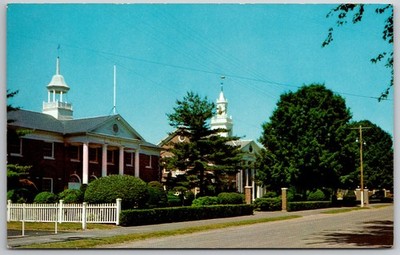 West Springfield MA State Buildings Eastern States Expo Lusterchrome Postcard