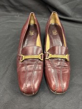 Vintage Gucci Women s Burgundy Leather Horse Bit Loafers Size 8.5/ 38 1/2