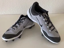 Nike Alpha Huarache Elite 4 Low MCS Smoke Grey Baseball FD6221-002 Men’s Sz 11.5