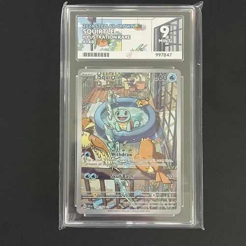 Pokémon TCG Squirtle 148/142 Stellar Crown Illustration Rare Ace 9