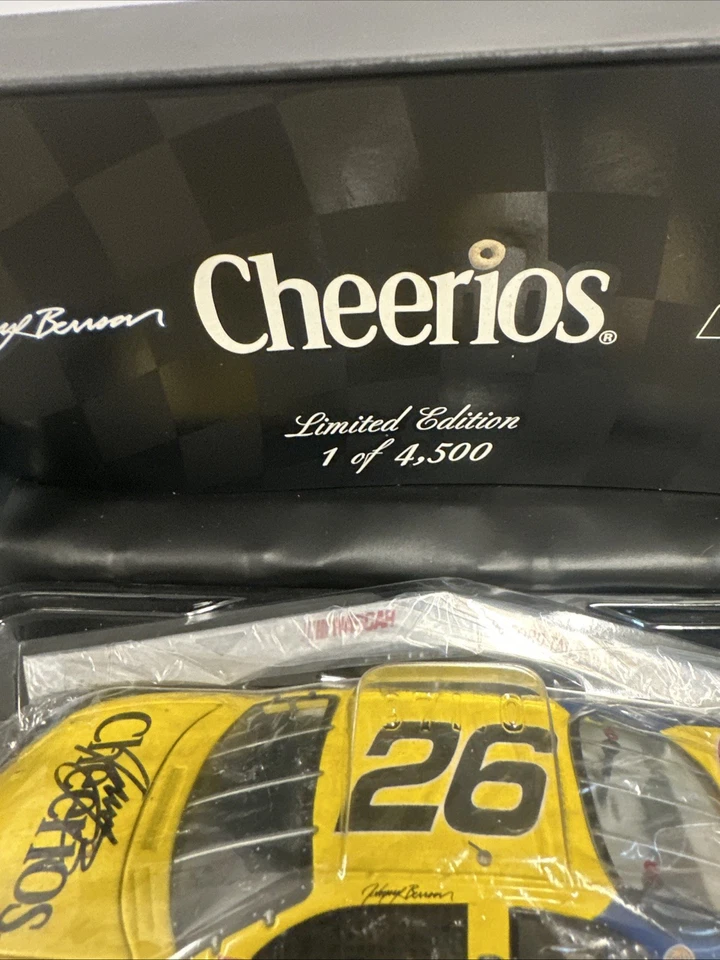 Johnny Benson 1998 Cheerios Racing Champions Auténtico 1/24 Autografiado Ford Foto 3 de 4