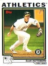 2004 Topps Baseball Card #492 Scott Hatteberg