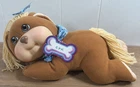 Cabbage Patch Kids Hasbro Vtg plush Crimp and Curl pets plush BROWN DOG 1992