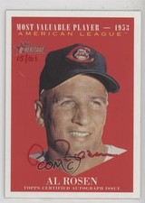 2010 Topps Heritage Real One Special Edition Red Ink 15/61 Al Rosen Auto 0fo5