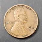 1934 D Lincoln Wheat Penny - G/VG