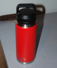 YETI Uline Rambler 26 Oz. Bottle With Chug Cap Rescue Red Brand New water cooler