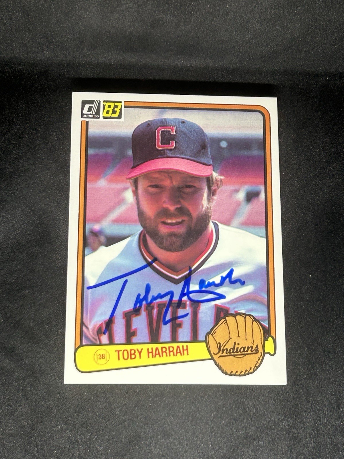 Toby Harrah 1983 Donruss #337 Cleveland Indians Auto Autographed Signed MLB Card