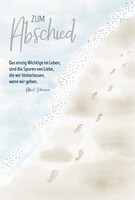 Trauer – Beileid – Kondolenz - Trauerkarte Mit Umschlag - Zum Abschied