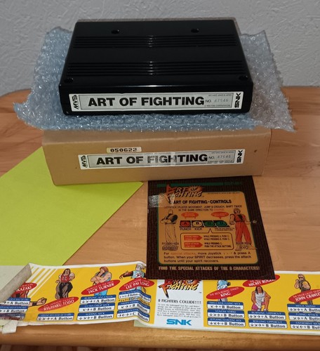 Art of Fighting MVS Cartridge, Mini Marquee, Box, Promo *Authentic* Neo Geo SNK