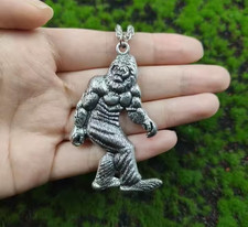 Big Foot Patterson/Gimlin Silver Large Forest Cryptid Pendant Jewelry