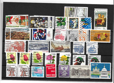 Briefmarken, USA, gestempelt, auf drei Steckkarten und wenige lose auf Papier