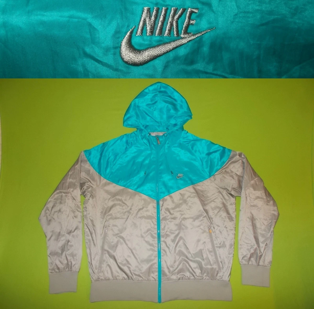 Die WINDRUNNER Jacke NIKE (XL) PERFEKT!!! TRAININGSANZUG OBERTEIL Grau Blau...