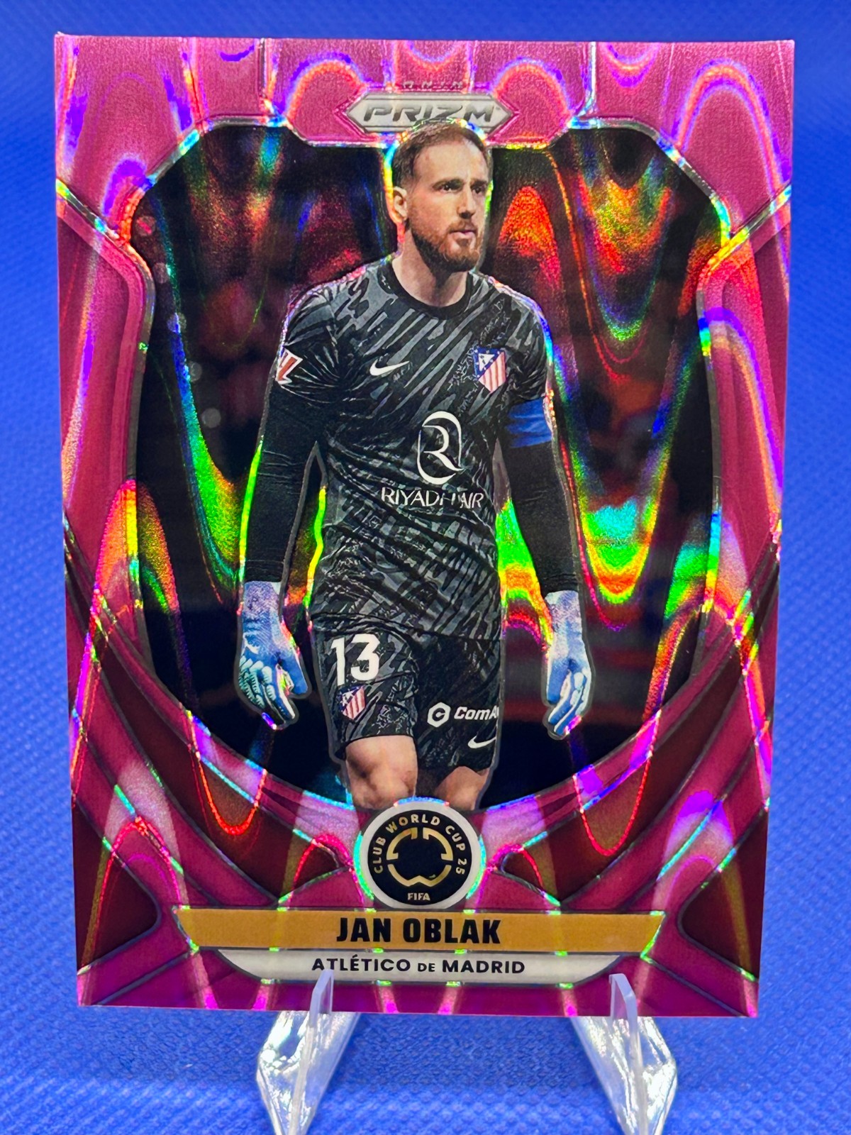 2025 Panini Prizm FIFA Club World Cup Jan Oblak #23 Pink Seismic /299 view 5