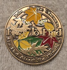 First To Find Geocoin Geocaching Trackable Unactivated