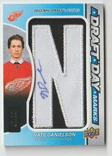 2024-25 SP GAME USED NHL DRAFT DAY MARKS LETTER ''N'' NATE DANIELSON 07/35