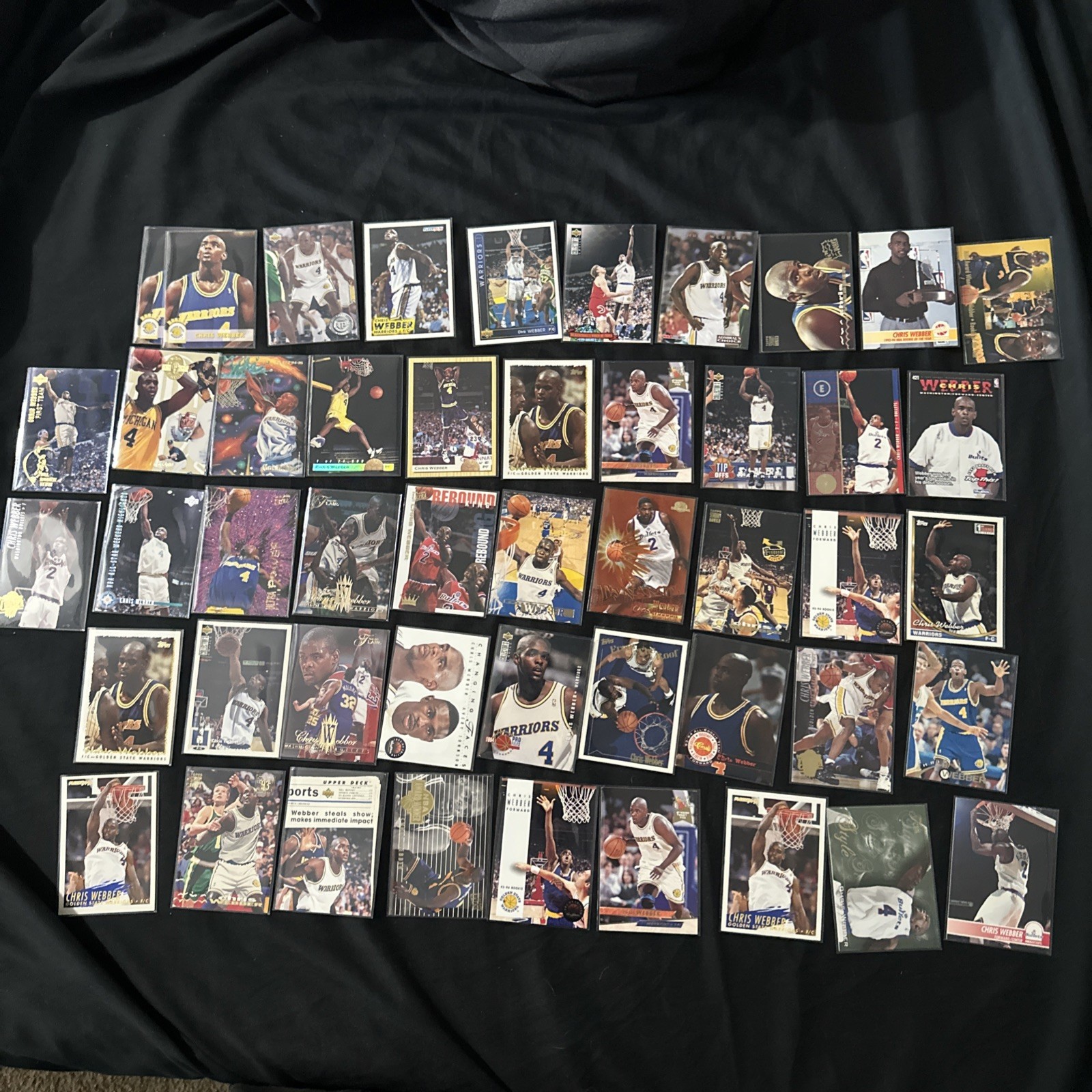 47 Different Chris Webber Cards!!! Only One Duplicate