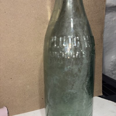 Vintage Antique Large PLUTO WATER AMERICA S PHYSIC Glass Bottle French Lick IN