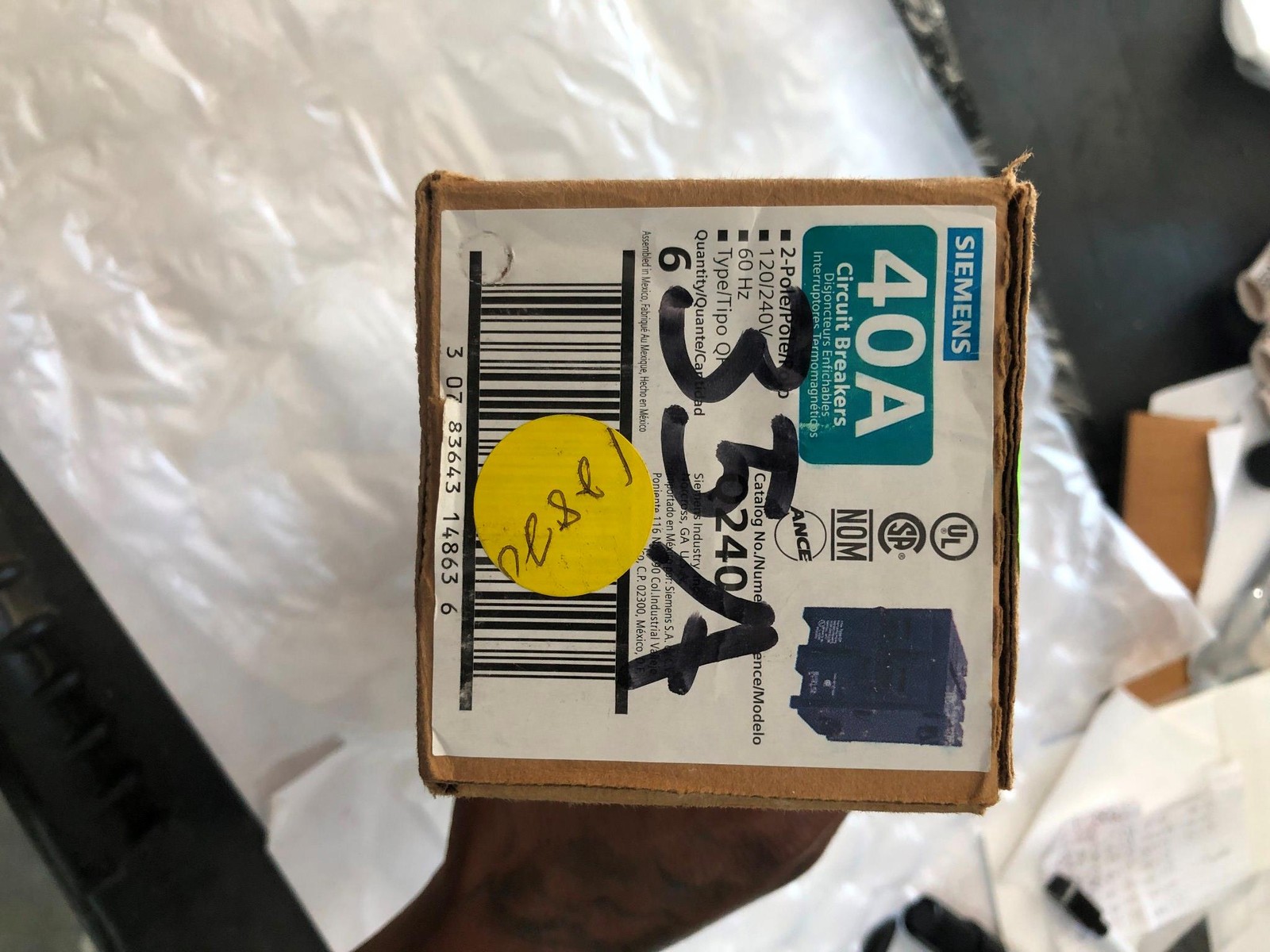 SIEMENS Q235 10KA 35A 60HZ 120/240V 2 POLES