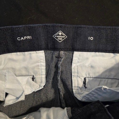 St. John's Bay Damen dunkle Waschung Caprihose Denim Stretch Freizeit Größe 10 - Bild 8 von 11