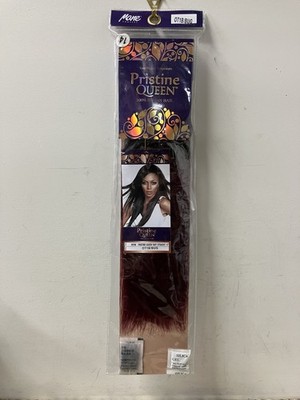 Mane Concept Prestine Queen 12  OT1B/BUG Yaki Straight 100% Human Hair Extension
