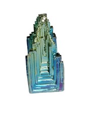 Bismuth Crystal Rainbow Iridescent Metal Mineral Specimen Healing Stone