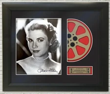 Grace Kelly Reproduction Signature Photo Hollywood Movie Reel Display 