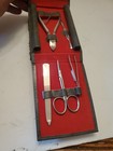 Vintage MCM Griffon Grey  Leather Traveler Kit Germany Austria Suitcase Brush  — photo 7
