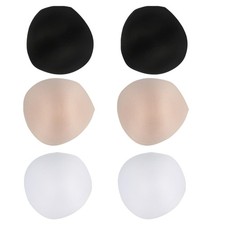 3 Pairs/1 Bathing Suit Padding Inserts Swimsuit Sponge Breast Pads Bra