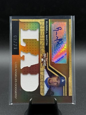2008 Topps Triple Threads Russell Martin #184 Sepia Stars /75 (AU, MEM) Dodgers