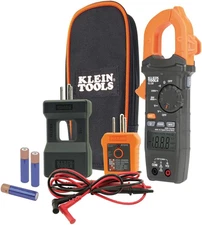 CL120KIT Clamp Meter Electrical Test Kit, AC Auto Ranging 400 Amp, Backlit Displ