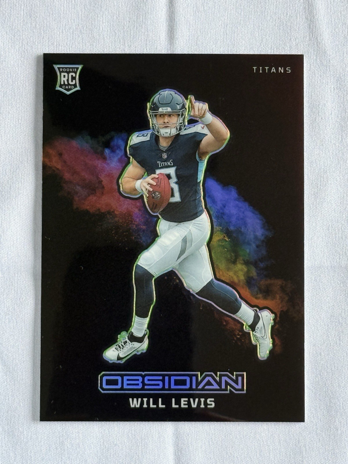 2023 Panini Obsidian Black Color Blast Will Levis #18 Rookie RC