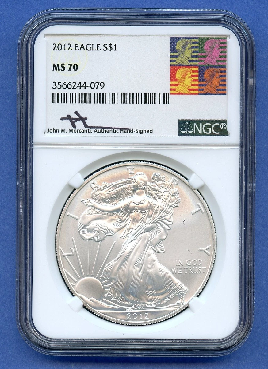 American Eagle MS 70 Graded 2012 Silver Bullion Coins for sale | eBay