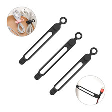 Silicone Cable Ties,Cord Organizer,Cable Straps,Reusable Cord Ties,Travel Cable 